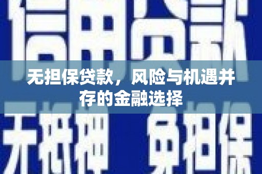 左镇无担保贷款，风险与机遇并存的金融选择