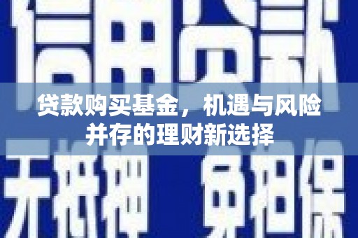 左镇贷款购买基金，机遇与风险并存的理财新选择