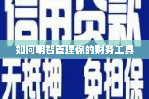 左镇如何明智管理你的财务工具