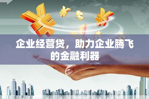 左镇企业经营贷，助力企业腾飞的金融利器