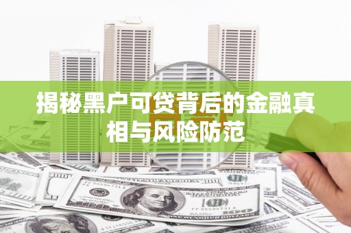 左镇揭秘黑户可贷背后的金融真相与风险防范