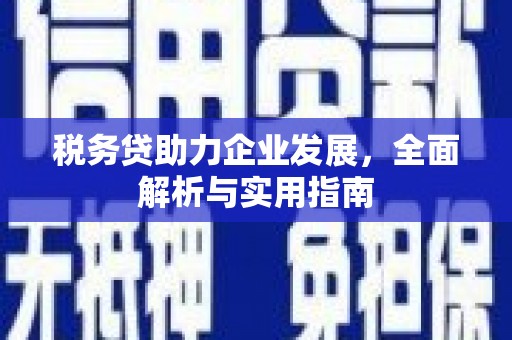 左镇税务贷助力企业发展，全面解析与实用指南