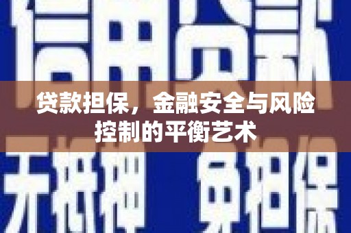 左镇贷款担保，金融安全与风险控制的平衡艺术