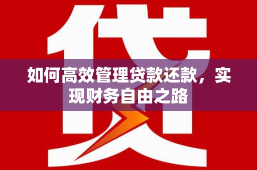 左镇如何高效管理贷款还款，实现财务自由之路