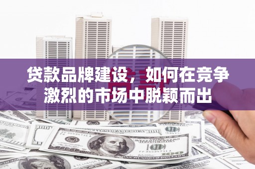 左镇贷款品牌建设，如何在竞争激烈的市场中脱颖而出