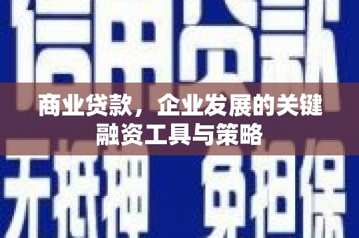 左镇商业贷款，企业发展的关键融资工具与策略