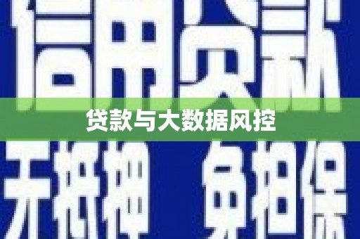 左镇贷款与大数据风控