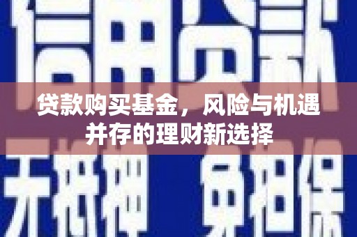 左镇贷款购买基金，风险与机遇并存的理财新选择