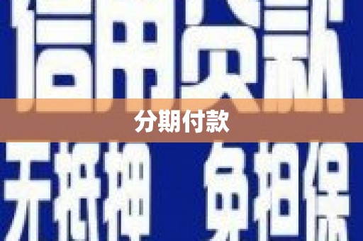 左镇分期付款
