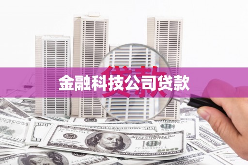 左镇金融科技公司贷款