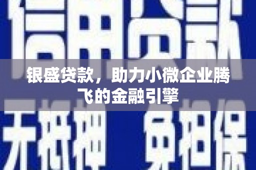左镇银盛贷款，助力小微企业腾飞的金融引擎