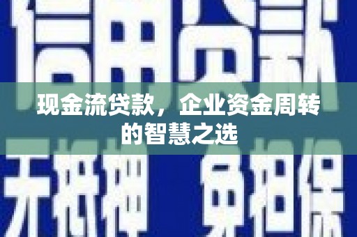 左镇现金流贷款，企业资金周转的智慧之选