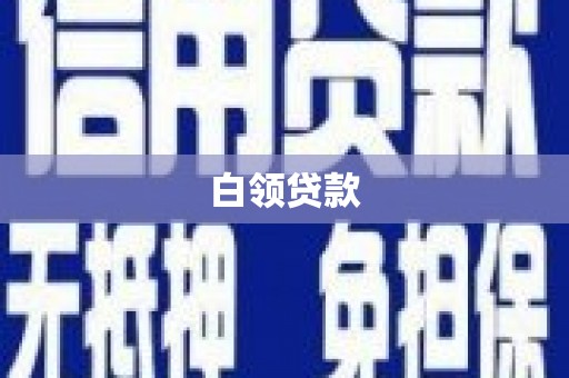 左镇白领贷款