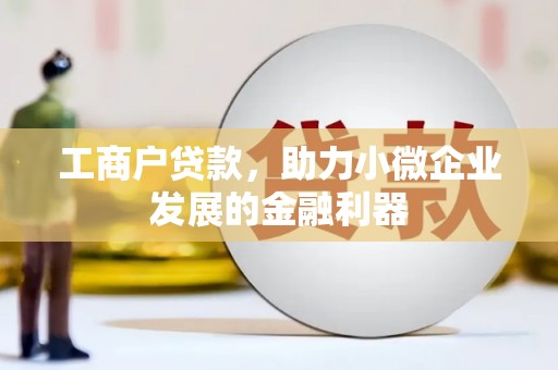 左镇工商户贷款，助力小微企业发展的金融利器