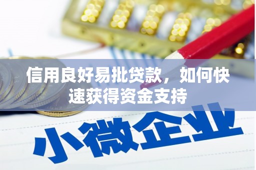 左镇信用良好易批贷款，如何快速获得资金支持