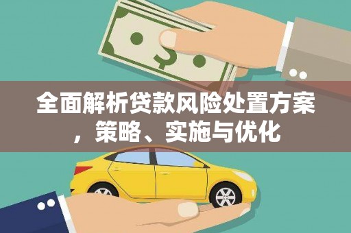 左镇全面解析贷款风险处置方案，策略、实施与优化