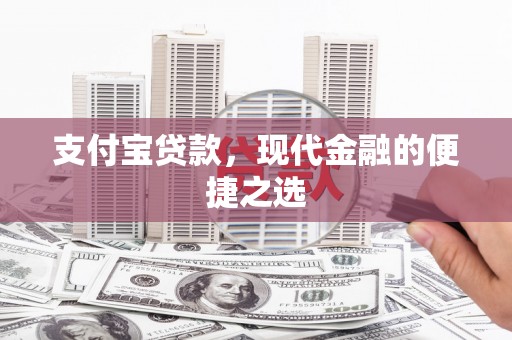 左镇支付宝贷款，现代金融的便捷之选