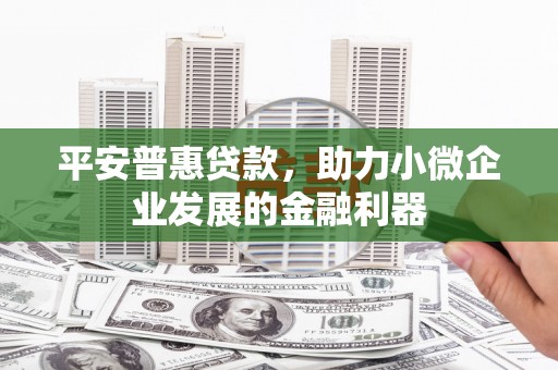 左镇平安普惠贷款，助力小微企业发展的金融利器
