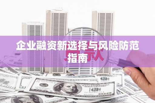 左镇企业融资新选择与风险防范指南